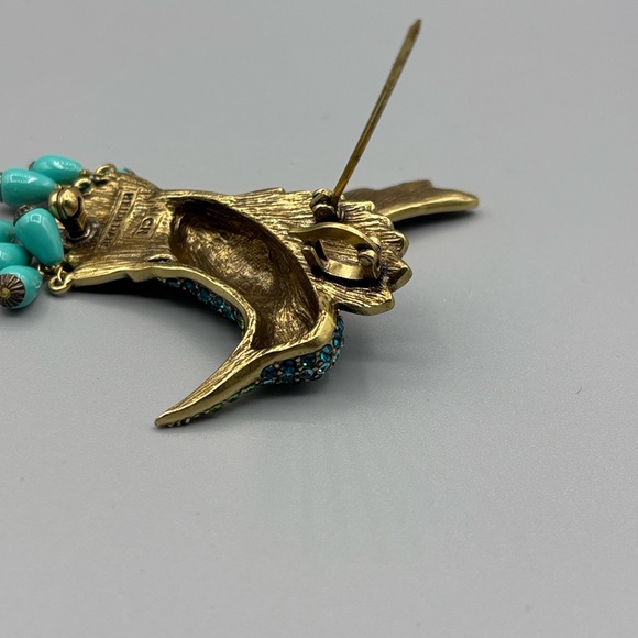 Heidi Daus Sincere Joy Hummingbird Brooch / Pendant JP436 - Picture 9 of 9